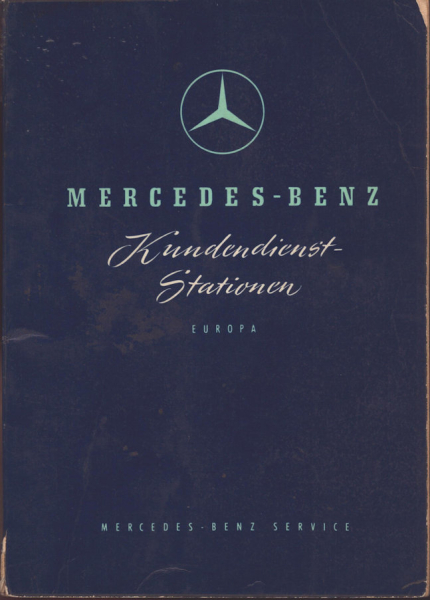 Mercedes-Benz Europa Kundendienststationen 4.1959