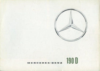 Mercedes-Benz 190 D Prospekt 4.1962