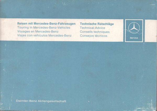 Mercedes-Benz Reise-Broschüre 5.1966