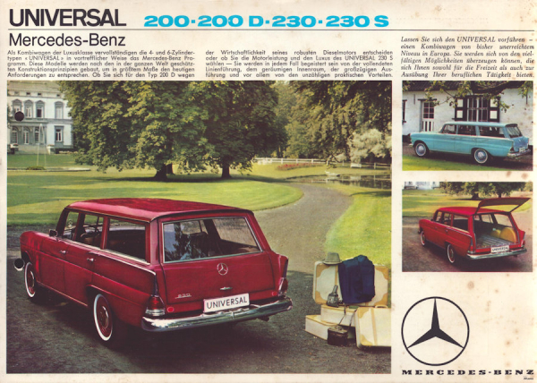 Mercedes-Benz Universal Prospekt ca. 1966