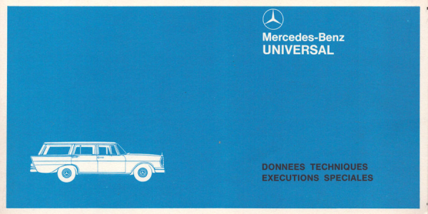Mercedes-Benz Universal Prospekt ca. 1966