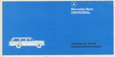 Mercedes-Benz Universal Prospekt 1966