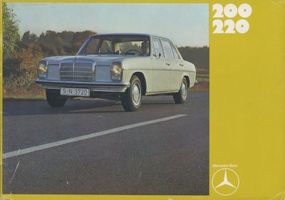 Mercedes-Benz 200 220 brochure 12.1969