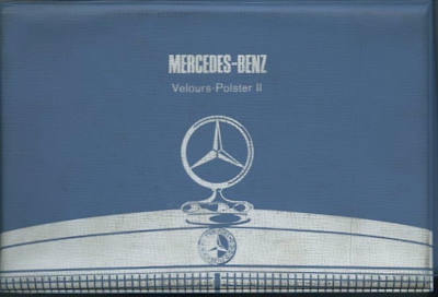 Mercedes-Benz Velours-Polster Mustermappe 1971