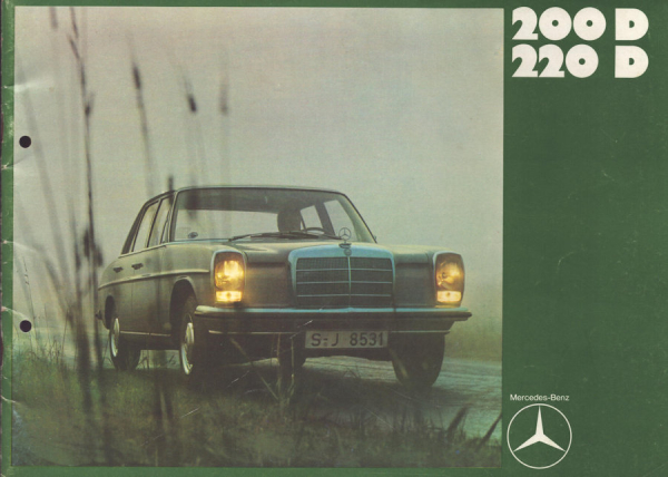 Mercedes-Benz 200D 220D Prospekt 12.1970