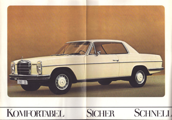 Mercedes-Benz 250C 280C 280CE Prospekt 9.1972