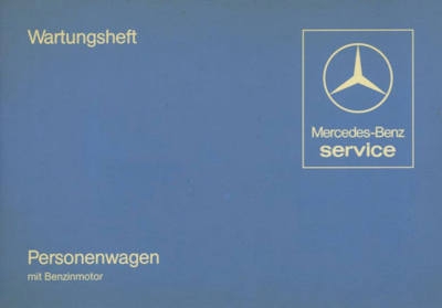 Mercedes-Benz Wartungsheft 8.1981