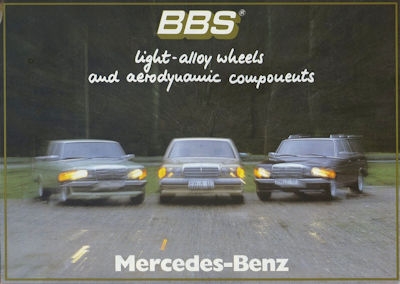 Mercedes-Benz BBS Leichtmetallräder Prospekt 7.1982