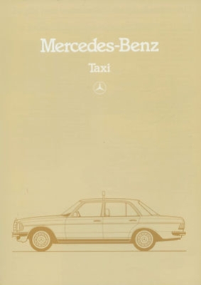 Mercedes-Benz W 123 Taxi Prospekt 5.1983