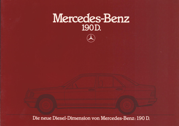 Mercedes-Benz 190 D Prospekt 6.1985