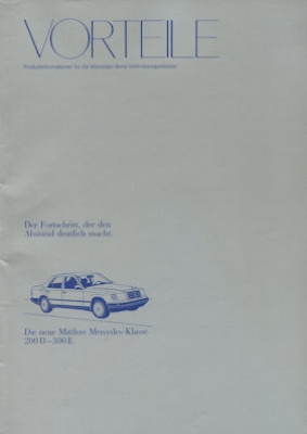 Mercedes-Benz W 124 Vorteile 12.1984
