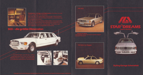 Mercedes-Benz Styling Garage Programm 1986
