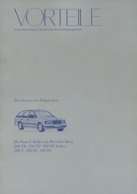 Mercedes-Benz W 124 T Vorteile 12.1985