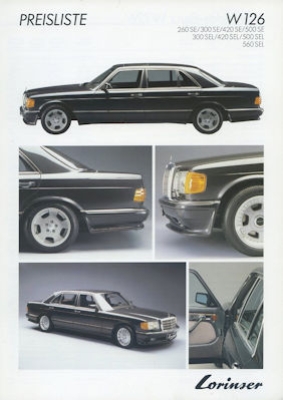 Mercedes-Benz W 126 Lorinser Prospekt 9.1985