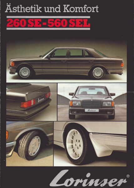 Mercedes-Benz W 126 Lorinser Prospekt 1985/86