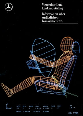 Mercedes-Benz Airbag Prospekt 12.1986