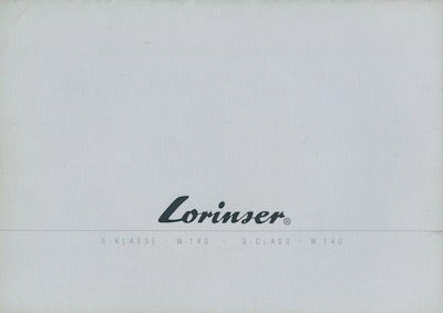 Mercedes-Benz Lorinser S-Klasse Prospekt 2000 Jahre
