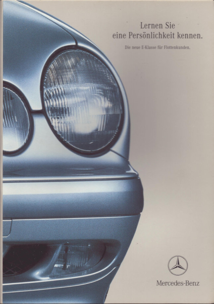 Mercedes-Benz E-Klasse für Flottenkunden Prospekt 5.1999