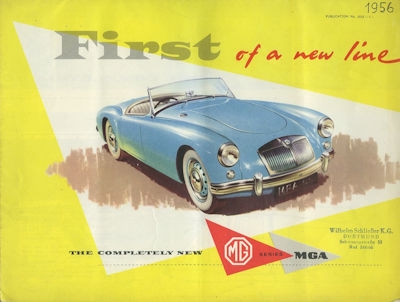 MG A brochure 1956