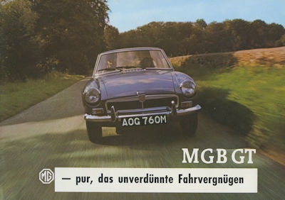 MG B GT Prospekt ca. 1975