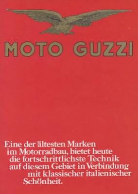 Moto Guzzi Programm ca. 1977