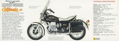 Moto Guzzi California II Prospekt ca. 1981