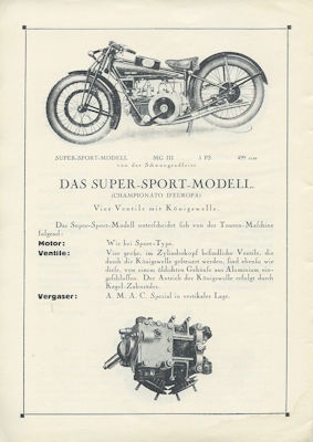 Moto Guzzi Programm 1927