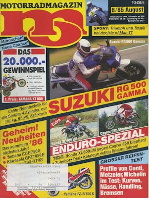 MO Motorrad Magazin 1985 No. 8