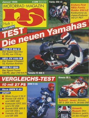 MO Motorrad Magazin 1986 No. 1