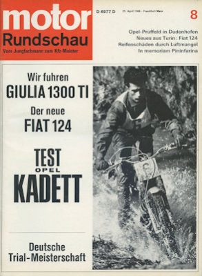 Motor Rundschau 1966 No. 8