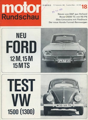 Motor Rundschau 1966 Heft 18