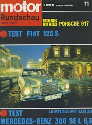 Motor Rundschau 1969 Heft 11