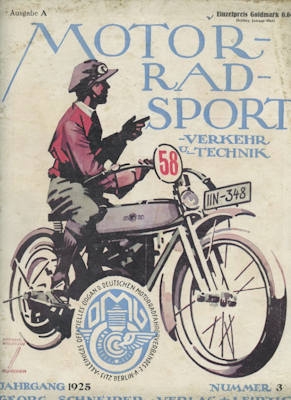 Motorrad Sport Verkehr und Technik 1925 No. 3