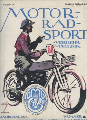 Motorrad Sport Verkehr und Technik 1925 No. 16