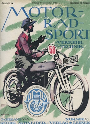 Motorrad Sport Verkehr und Technik 1926 Heft 50