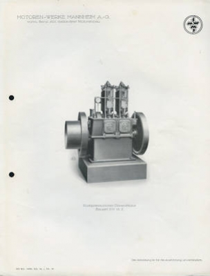 MWM Compressorless stationary diesel machines 1924/1925