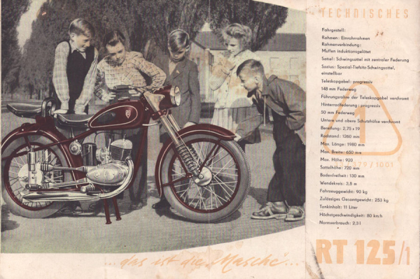 IFA RT 125/1 Prospekt 1954