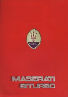 Maserati Biturbo Prospekt 1980er Jahre