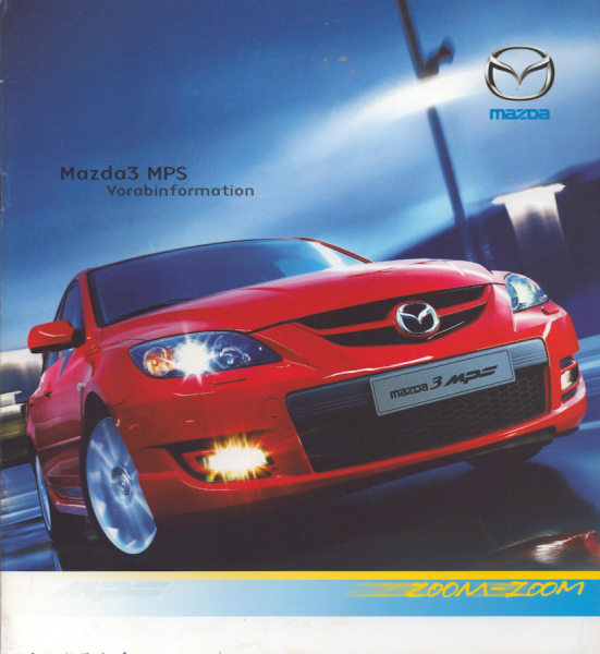 Mazda 3 MPS Vorab-Prospekt 3.2006