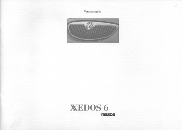 Mazda Xedos 6 Vorab-Prospekt 16.5.1992