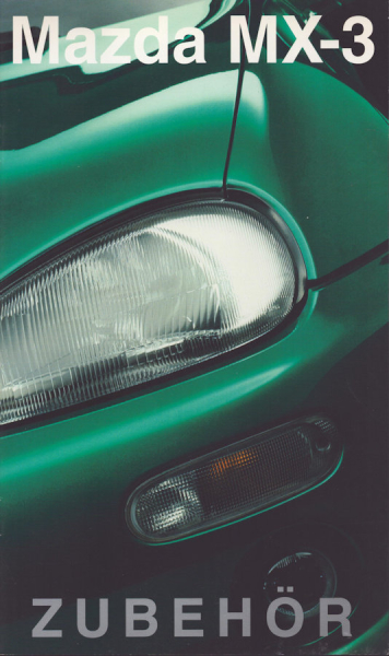Mazda MX-3 Zubehör Prospekt 8.1997