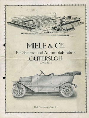 Miele K 1 and K 2 brochure 1912