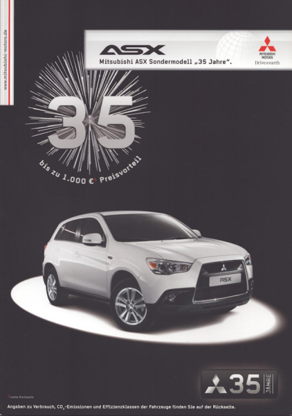 Mitsubishi ASX 35 Jahre Prospekt 5.2012