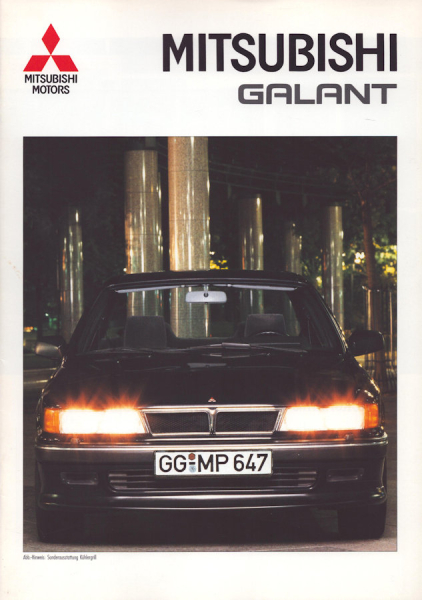 Mitsubishi Galant Prospekt 4.1991