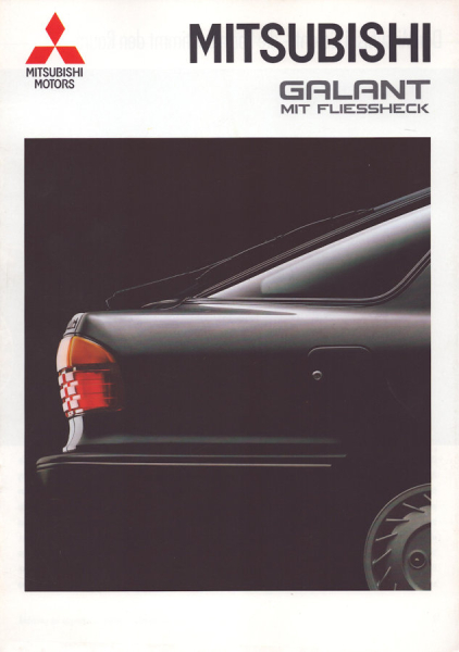 Mitsubishi Galant Fliessheck Prospekt 4.1991