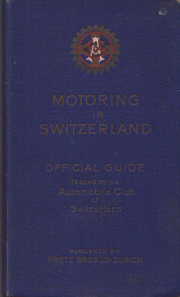 Motoring in Switzerland 1929