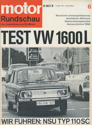 Motor Rundschau 1967 Heft 6