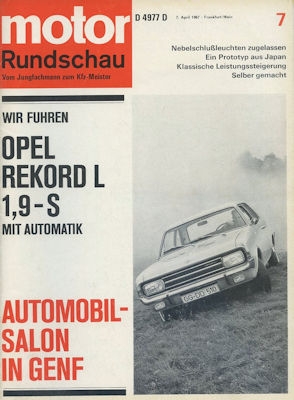 Motor Rundschau 1967 Heft 7