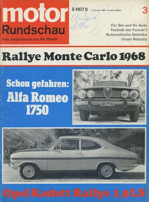 Motor Rundschau 1968 Heft 3