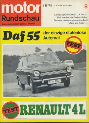 Motor Rundschau 1968 Heft 8